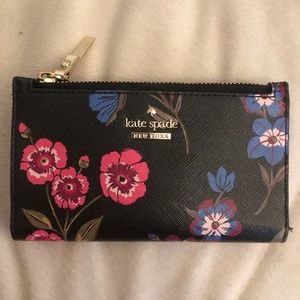 Kate Spade Floral Sylvia Small Bifold Wallet